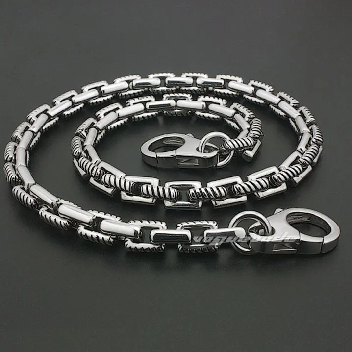 Shiny Rocker Fashion Waist Pendant Solid 316L Stainless Steel Cool Men's Biker Pedal Style Wallet Chain 5M005WC -- 14&quot~36&quot |