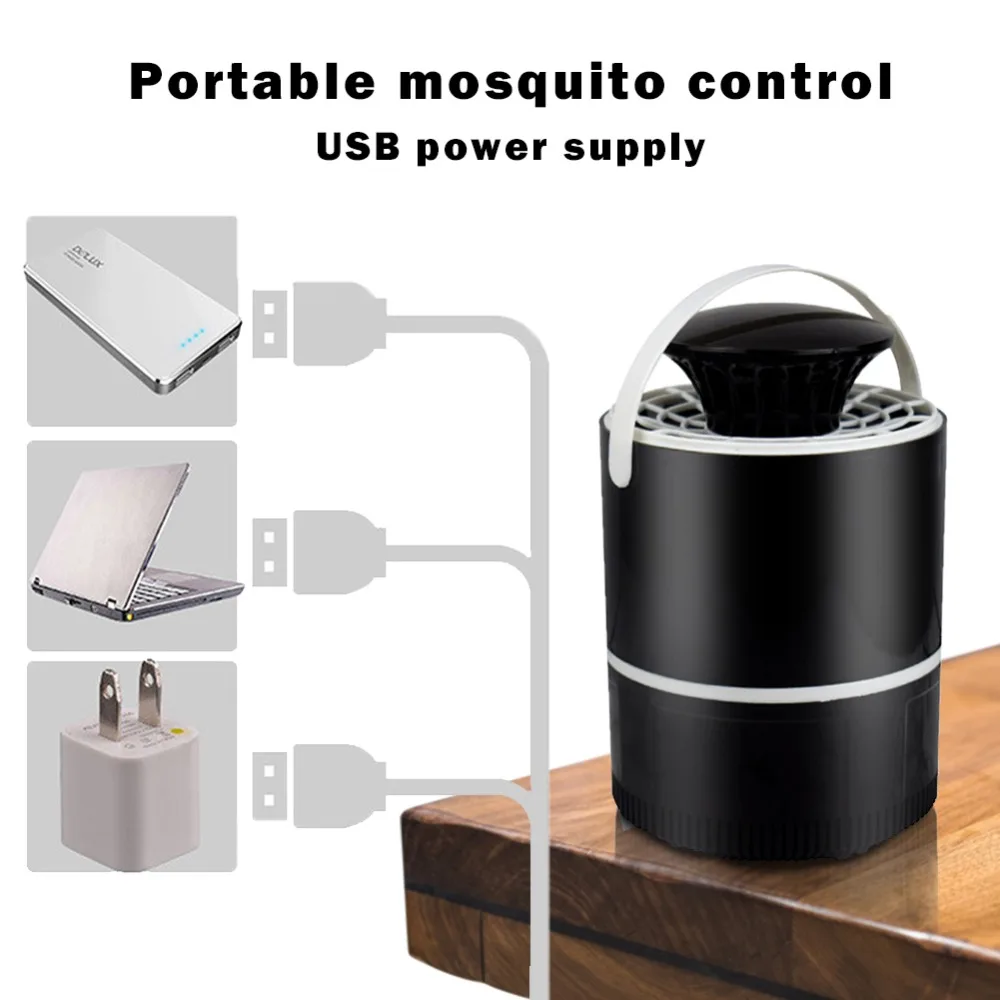 УФ светодиодный Электрический москитный убийца лампа ловушка анти насекомых USB