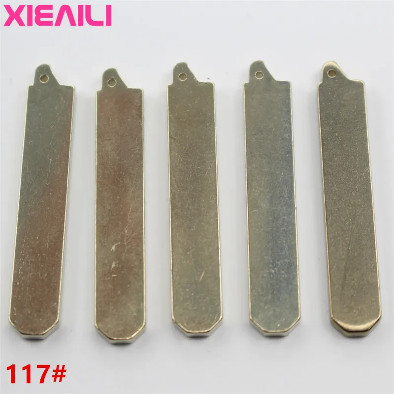 Металлическая заготовка XIEAILI 50 шт./лот 117 # Заготовка ключа дистанционного