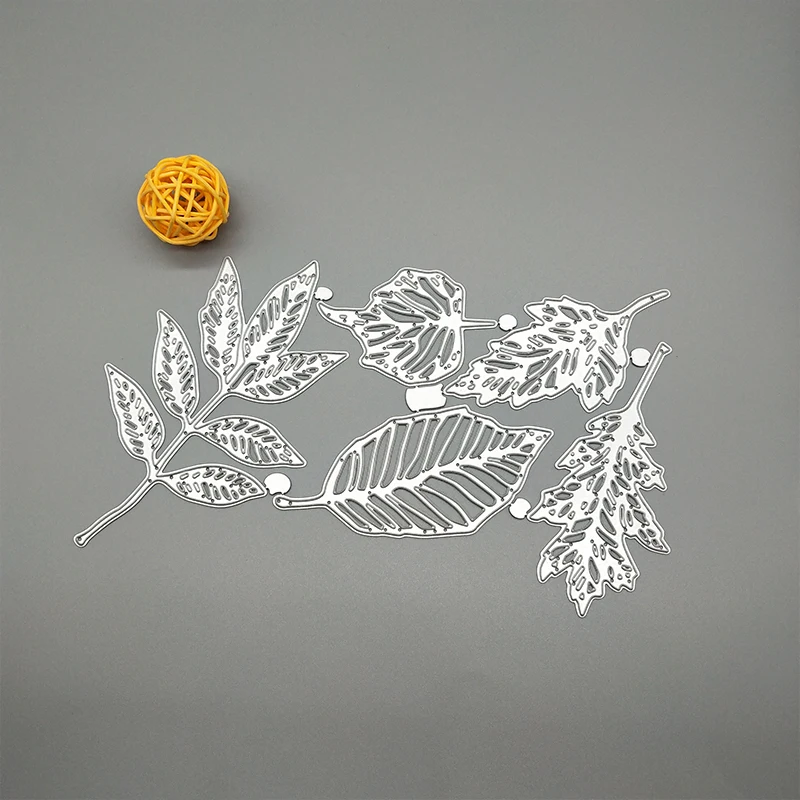 New Arrival Beautiful Leaf Sets Cutting Dies Stencil DIY Scrapbook Photo Album Emboss Decor Paper Card Craft Template 200x120mm | Дом и сад