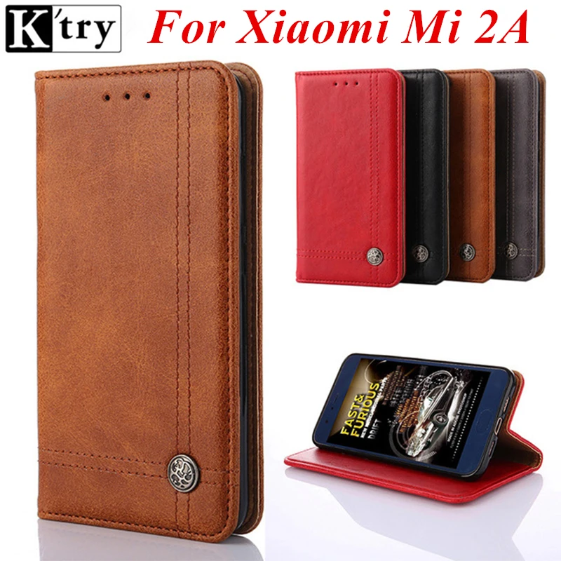 K'try флип для xiaomi mi 2A чехол люкс Pu кожаный бумажник телефон Чехол Коке Капа