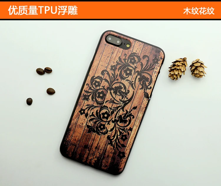Чехол для телефона серии Wood Relief мягкий чехол из ТПУ с рисунком IPhone 5/6/6s/6plus/6s