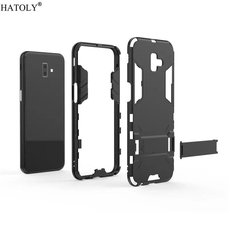 For Cover Samsung Galaxy J6 Plus Case Rubber Robot Armor PC Phone for |