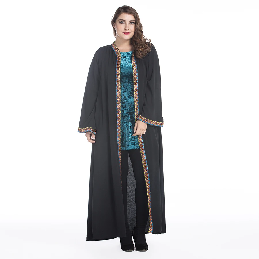 Модное мусульманское платье Abaya в Дубае мусульманская одежда для женщин Jilbab Djellaba