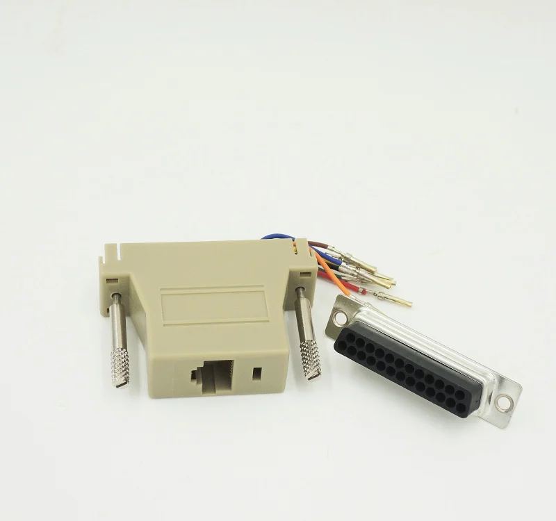 Модульный адаптер 2 шт./лот DB25 мама/Папа к RJ45|Компьютерные кабели и разъемы| |