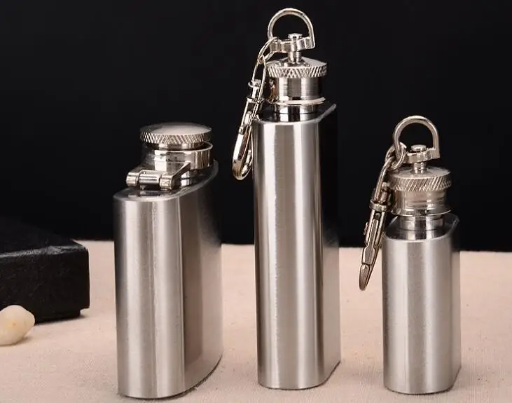 200 шт. Лидер продаж 1OZ 2OZ мини Нержавеющая сталь плоская фляжка винных фужеров