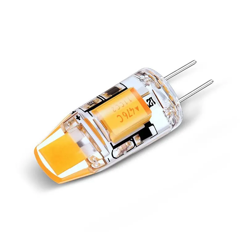 100 шт./лот AC/DC 12V G4 COB светодиодный светильник 3W затемнением 360 Угол луча люстра