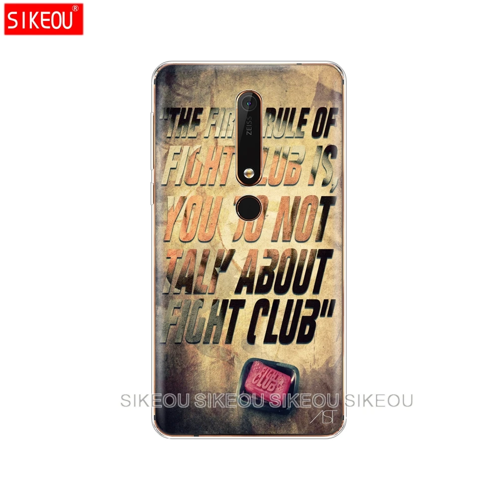Силиконовый чехол для телефона Nokia 5 3 6 7 PLUS 8 9/Nokia 1 2 2018 Fight Club 1999|Бамперы| |