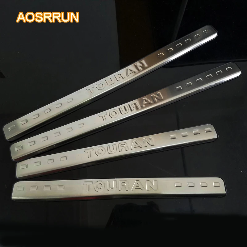 AOSRRUN Накладка на порог автомобильные аксессуары covre Для Фольксваген Touran 2003-2015 frist