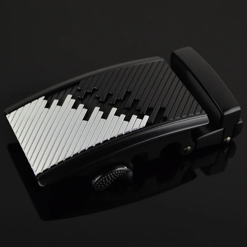 

3.5cm Width Mens Belt Buckle Head Men Belt Genuine Leather White Black Metal Ratchet Belt Automatic Buckle CE25-0101