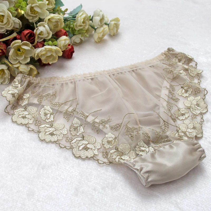 Трусики женские из натурального шелка с заниженной талией размеры M/L/XL|silk panties