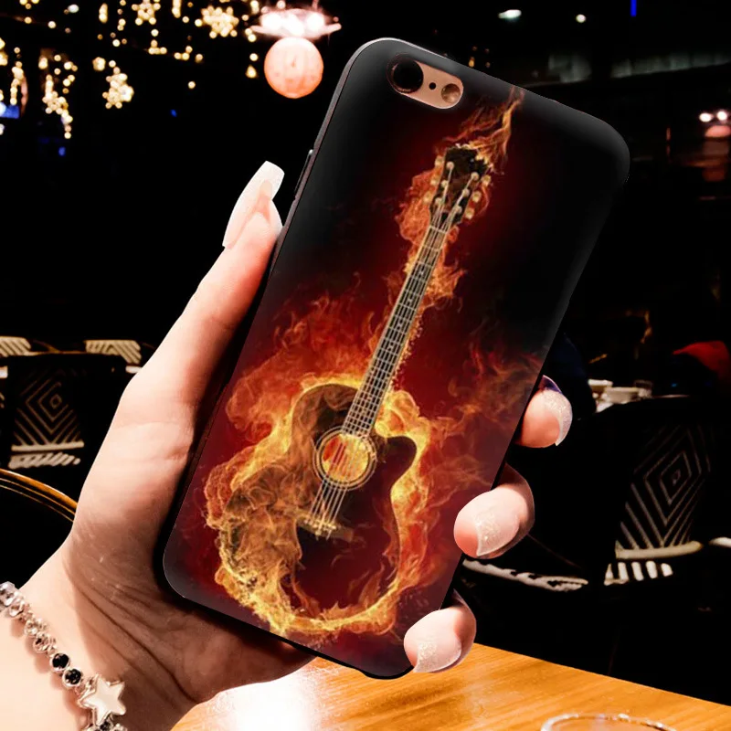 MaiYaCa пианино гитара Музыка Новые супер мило телефонные чехлы для Apple iPhone 8 12pro 6 6S Plus