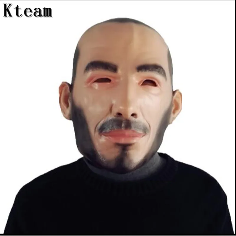 Hot Sale!!! Halloween Party Cosplay Famous Man David Beckham Face Mask Latex Real Human Cool realistic mask | Дом и сад