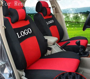 front 2 seat cover For Renault Fluence Latitude laguna red ventilate firm logo Car Seat Cover | Автомобили и мотоциклы