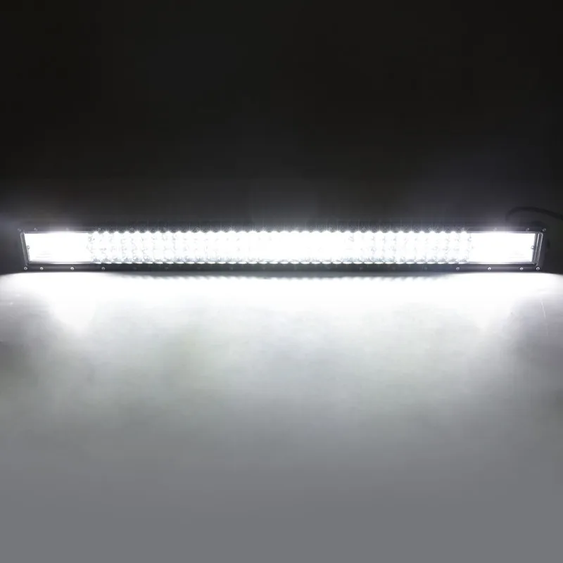 Oslamp 34 дюймов Tri ряд прямо СВЕТОДИОДНЫЙ свет Offroad бар комбо светодиодный работы для