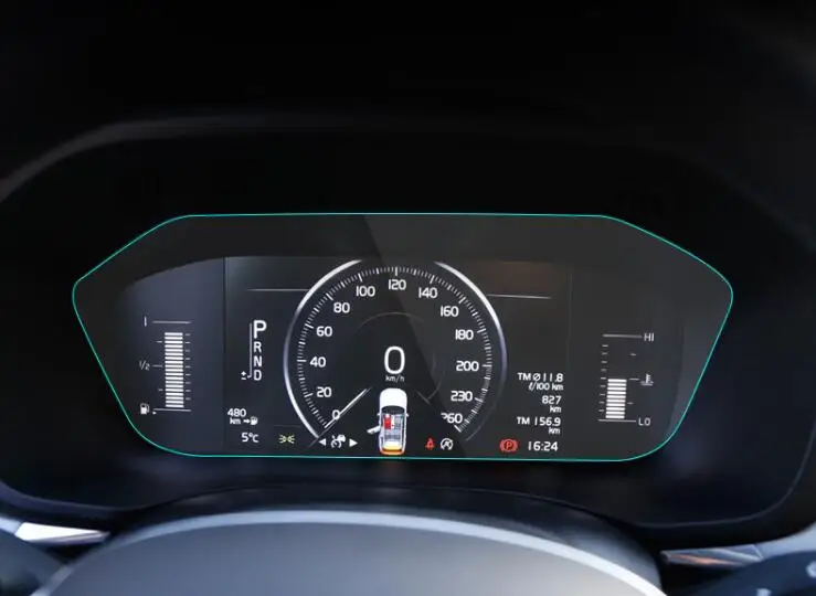 Автомобильная термополиуретановая приборная панель наклейка с защитой экрана