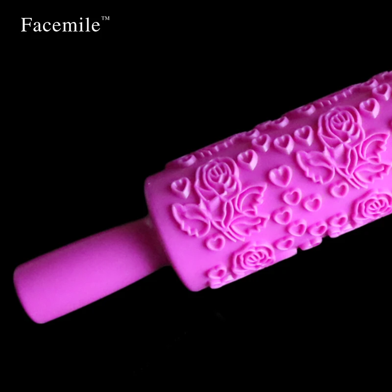 Пастический антипригарный кухонный штифт для выбивания тортов роликовый