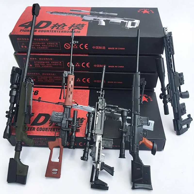 Экшн фигурка M134 AK47 MG42 QBZ95 98K SVD M16 RPG7 G43 Gatling Minigun масштаб 1:6 1/6 подарок для