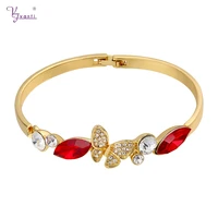 new arrival turkish crystal gold color bracelets bangles butterfly shape for women jewelry elegant gift