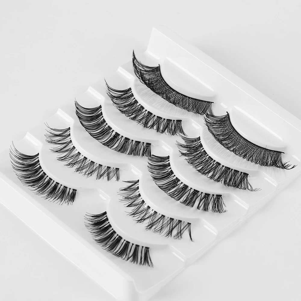 5 пар Объемные Накладные ресницы из шелкового волокна | Красота и здоровье