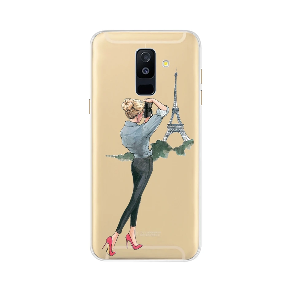 Шоколад Чехол для телефона samsung Galaxy A6 Plus A605 A605F полная защита чехол для телефона s для samsung A 6 A6 Plus задняя крышка бампер - Цвет: Шоколад
