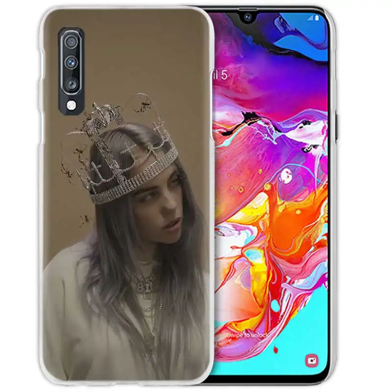 10 Billie Eilish Стиль чехол для samsung Galaxy A50 A70 A20e A40 A30 A20 A10 A8 A6 плюс A9 A7 Жесткий Прозрачный поликарбонатный чехол для телефона чехол - Цвет: 10