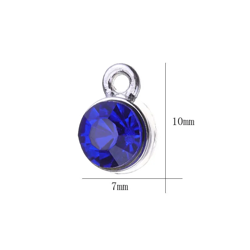 Juya 30 шт./лот Оптовая продажа ручной работы многоцветные камни CZ Birthstone Charms Pendants для создания ювелирных изделий своими руками женщинам и детям на день рождения.