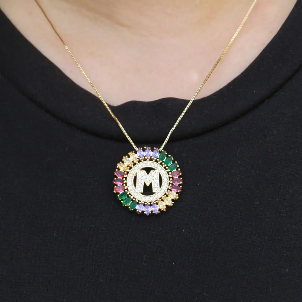 Женское Ожерелье с буквами алфавита чокер цепочкой и фианитом|Цепочки| |