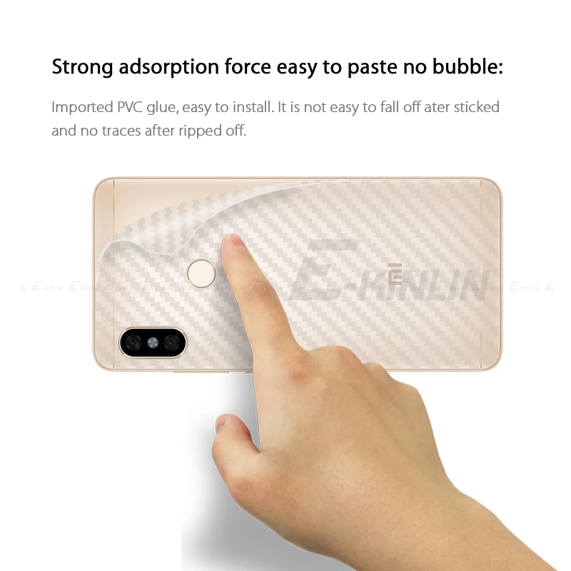 3D углеродное волокно задняя крышка протектор экрана для Xiaomi PocoPhone Poco F1 Redmi Note 5 4X4 5A Prime Pro наклейка защитная пленка