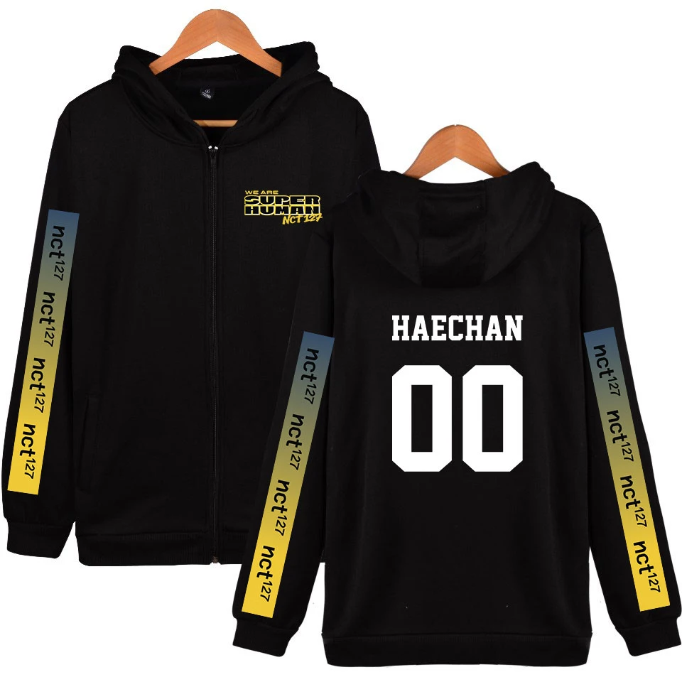 NCT 127 новая толстовка с капюшоном WE ARE SUPERHUMAN женская и мужская на молнии модная