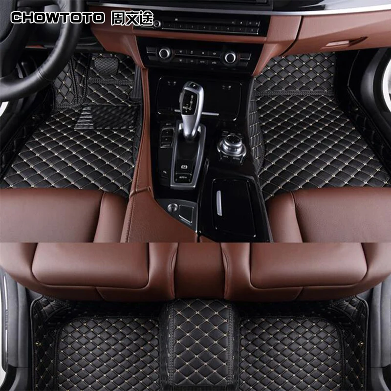 

Автомобильные коврики CHOWTOTO под заказ для Toyota Land Cruiser LC120 7/8, прочные водонепроницаемые коврики для Land Cruiser, коврик для ног
