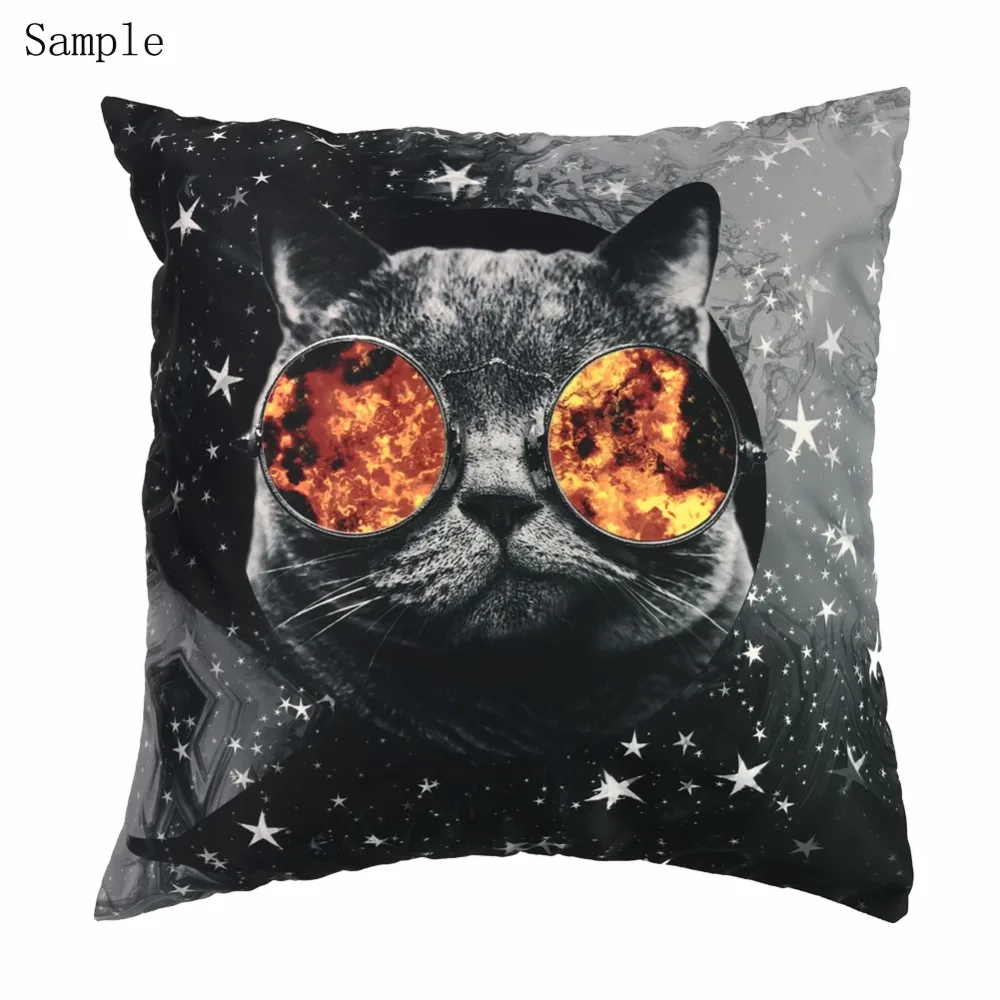 

HUGSIDEA Staffordshire Terrier Dog Print Square Cushion Covers 50CM*50CM Throw Pillow Case Fashion Home Decorative Pillow Cover