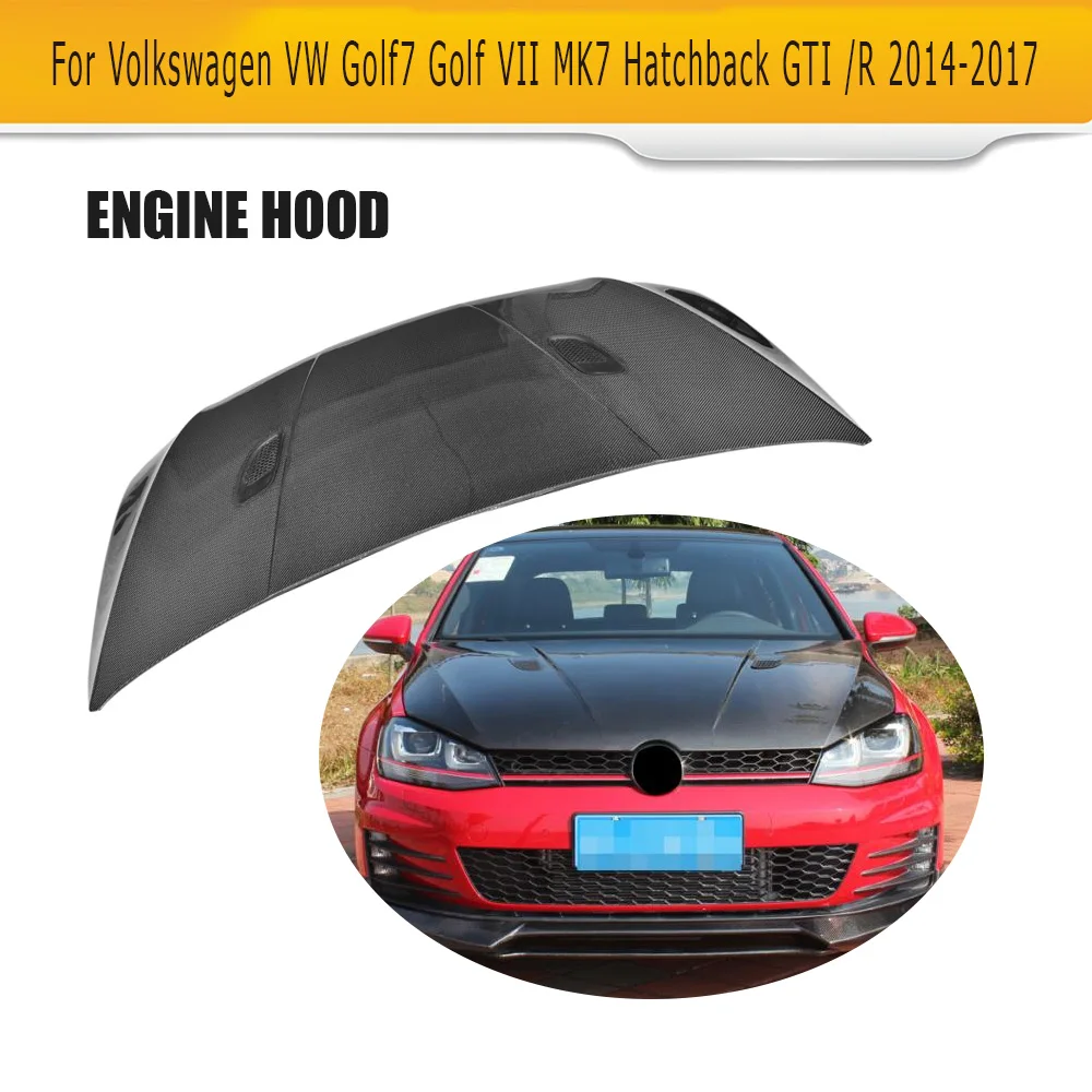 Карбоновый передний капот двигателя крышка багажника для Volkswagen VW Golf 7 VII MK7 хэтчбек GTI R- и задний диффузор