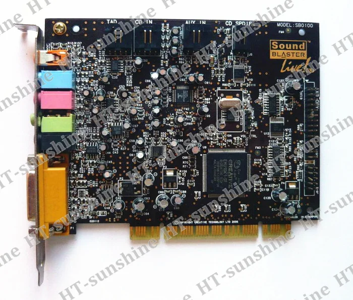 Оригинальный звук Blaster Live! Звуковая карта 5 1 SB0100 PCI для креативного тестирования