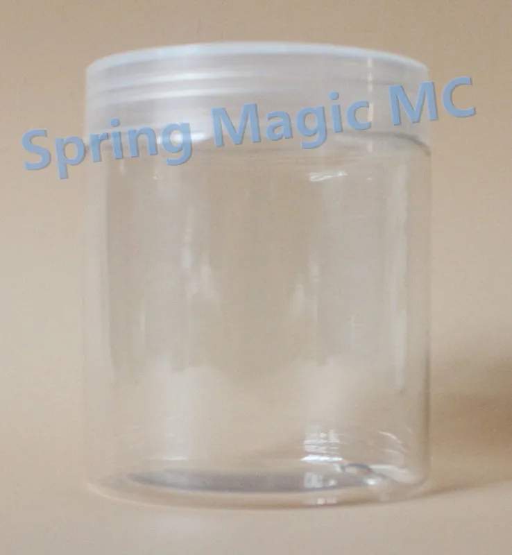 Прозрачные банки для крема из ПЭТ 250 г с черной/белой алюминиевой крышкой