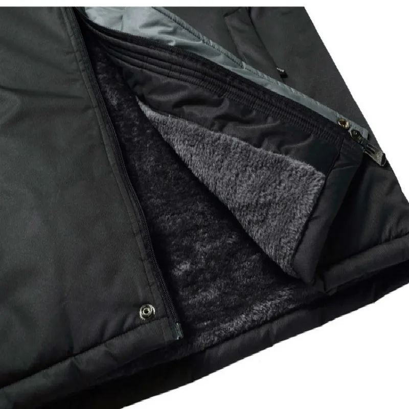 

Men's stormtrooper suit with fleece and thick outdoor sports winter heat wind waterproof mountaineering cotton suit