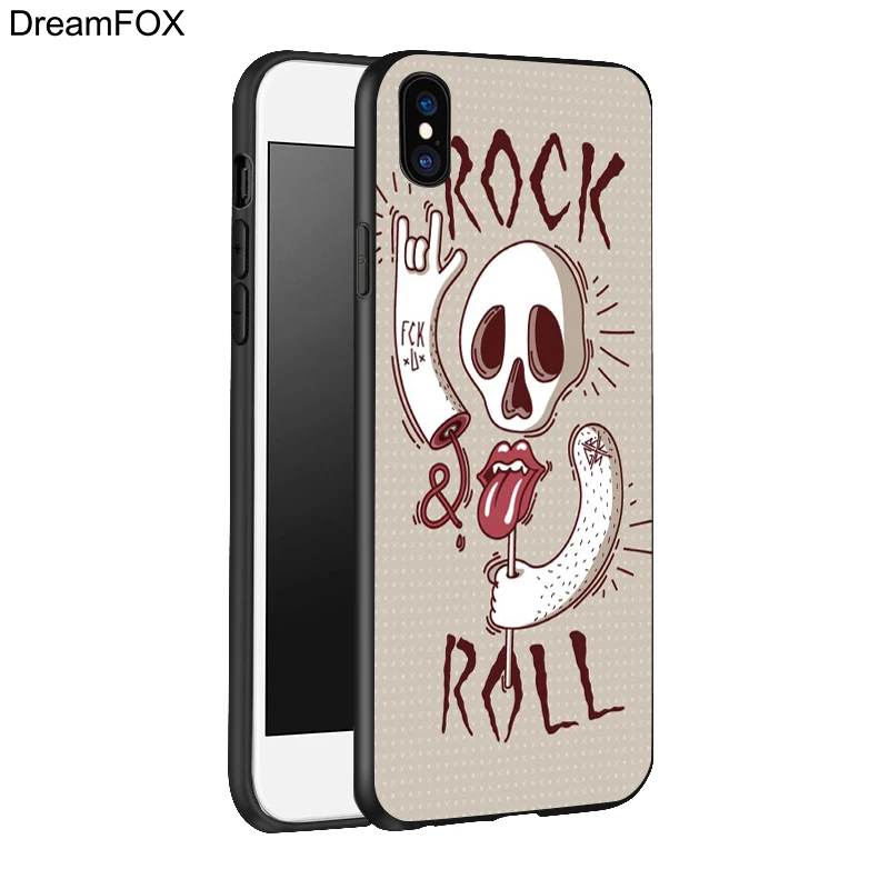 DREAMFOX L239 рок-группы Slipknot Черный силиконовый чехол-накладка из мягкого ТПУ чехол