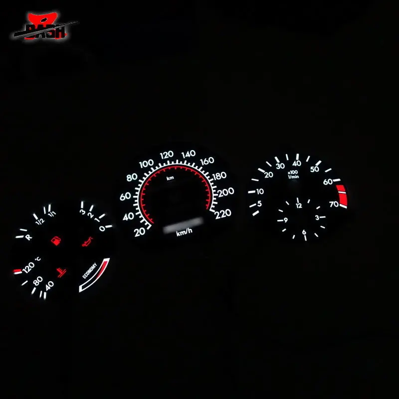 DASH D I L 220 км с экономией топлива для W124 W126 W201 190E EL светящийся манометр черная