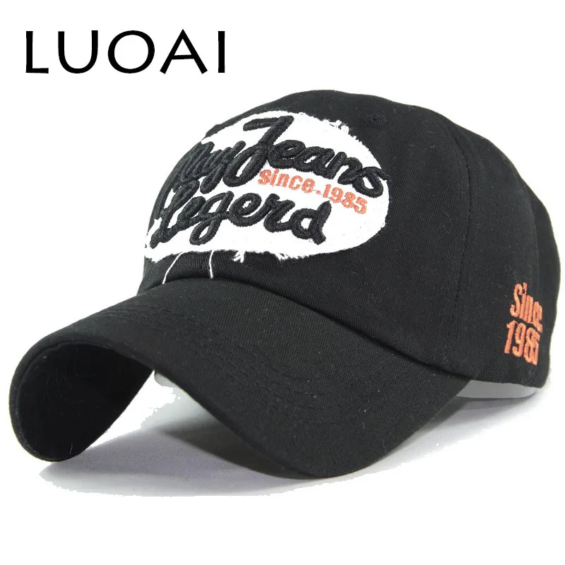 LUOAI Новинка Лидер продаж Ретро Омывается Бейсбол Кепки установлены Snapback шляпа