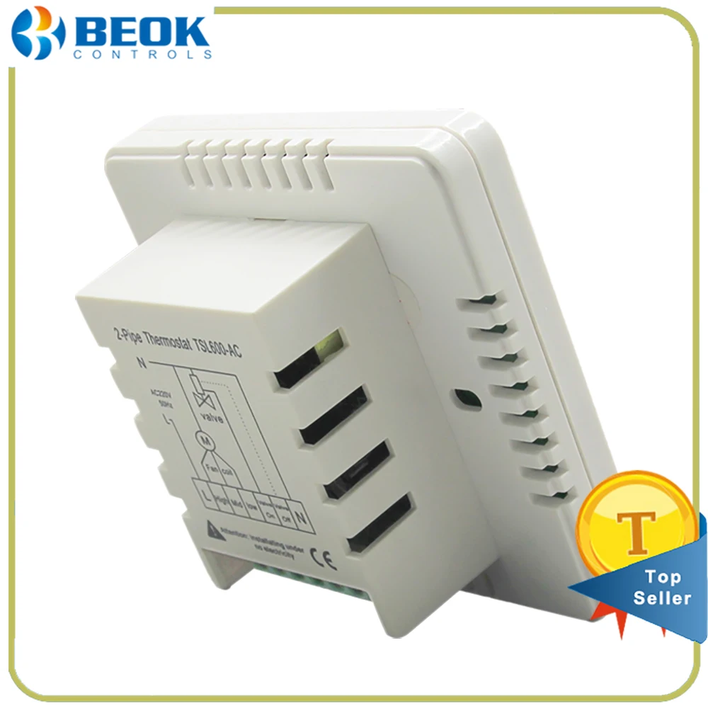 Beok TSL600 AC2 Кондиционер комнатный термостат большой ЖК дисплей экран 2 трубы