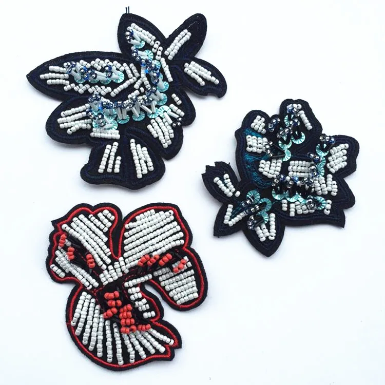 Peal цветок критальные нашивки со стразами и бисером Appliques de roupa аппликация пришить