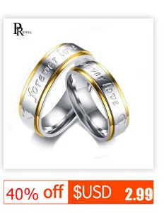 Пара обручальных колец мужские кольца золотого цвета Alliance anillos anel bague Promise Love обручальные кольца для женщин День святого Валентина