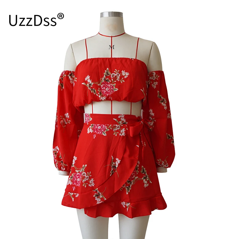Комплект из двух предметов UZZDSS женское повседневное пляжное шифоновое платье с