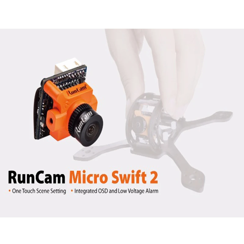 RunCam Micro Swift 2 600TVL PAL/NTSC 2.1mm/2.3mm Lens FOV 160/145 Degree 1/3'' CCD FPV Camera with Built-in OSD | Игрушки и