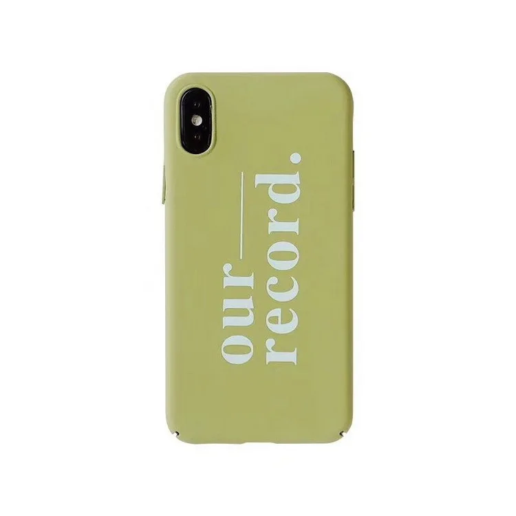 Amusing retro Simple letter phone case for coque iPhone 7 8 6 6s plus XS max Solid color Ultra thin iphone cover X XR | Мобильные