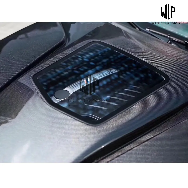 Капот двигателя из углеродного волокна/стеклопластика 2 серии M2 прозрачные