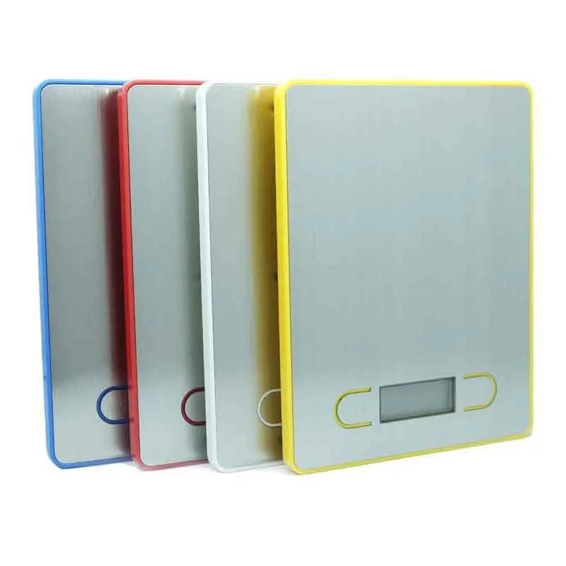 

Simple Electronic 5kg Kitchen scale, Stainless steel platform, slim flat, LCD display