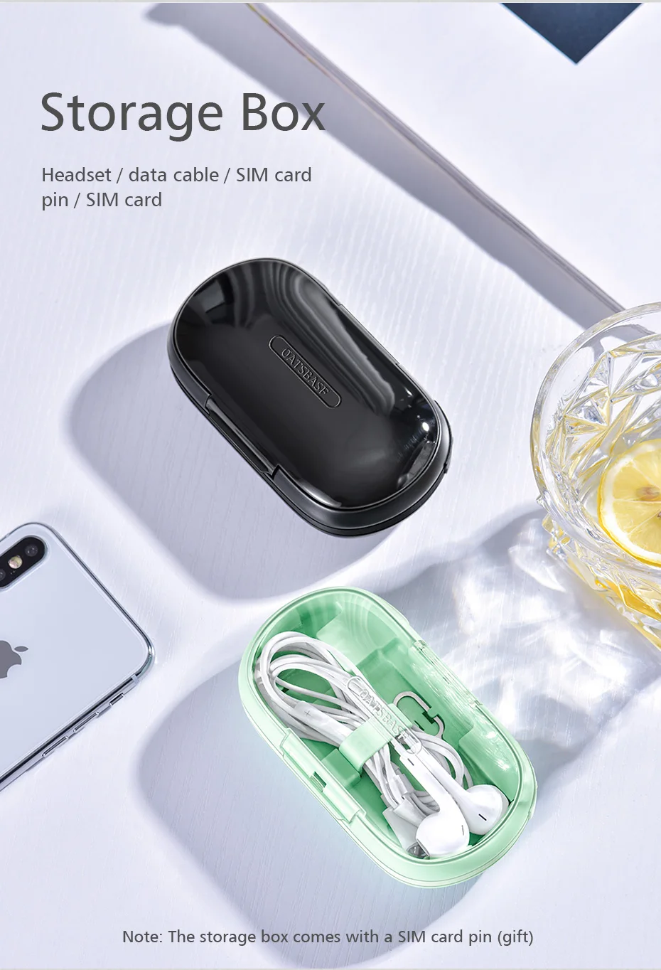 OATABASF Мини ящик для хранения многофункциональный USB кабель для 3 в 1 Выдвижной телефон зарядное устройство для huawei p30 redmi iPhone Xr