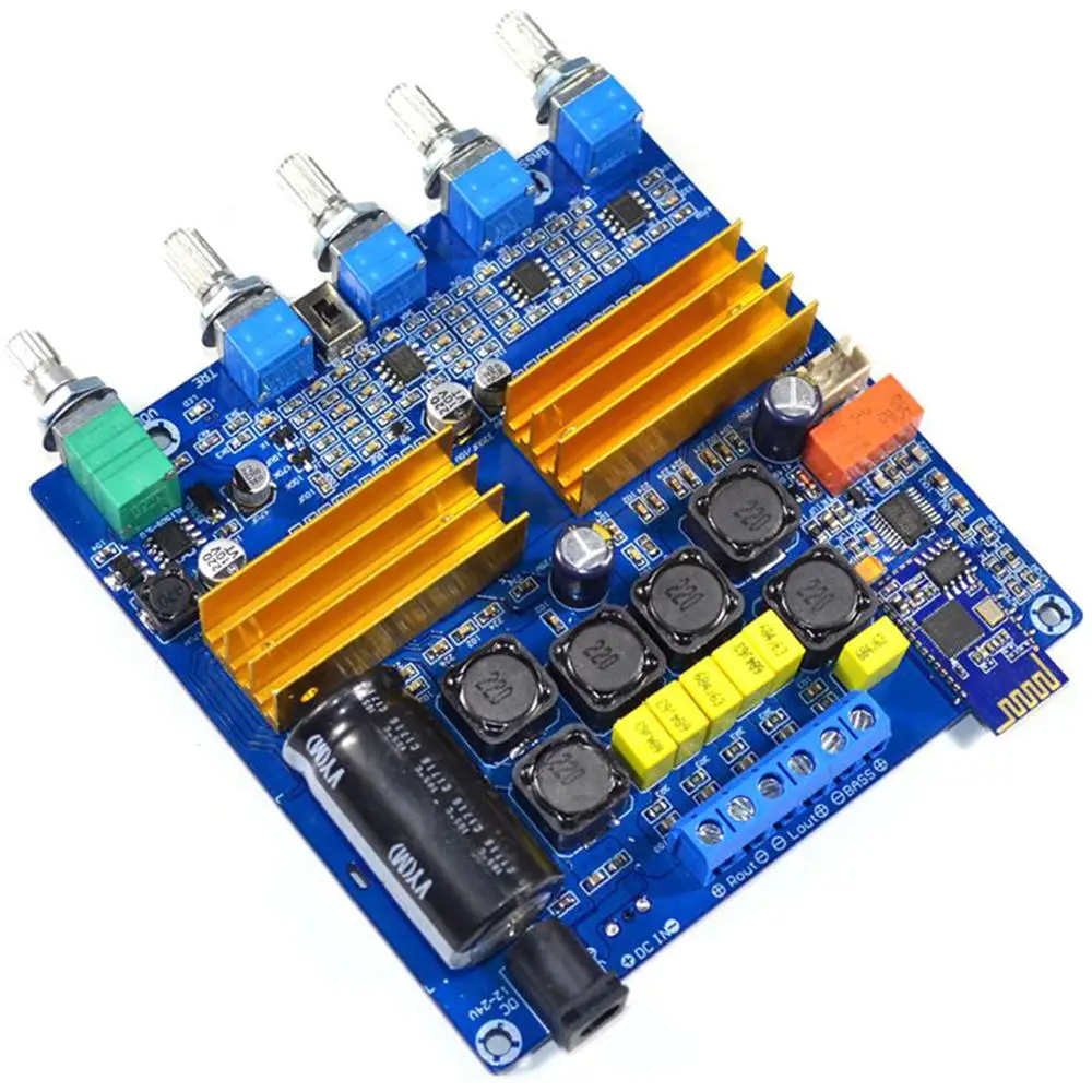 TPA3116 2.1 100W+2*50W Bluetooth 5.0 Class D Digital HIFI Power Amplifier Finished Board YJ | Электроника