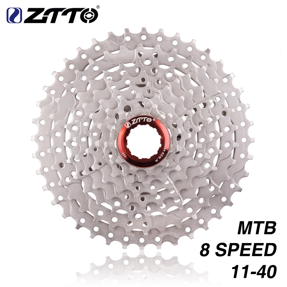 ZTTO 8s 11-40T кассета 8 скоростей свободного хода стальной маховик части велосипеда для M410 K7 X4 горный велосипед